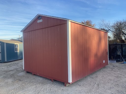 12x16 Pro Utility Shed in Backyard Leasing Texas